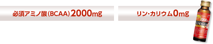 必須アミノ酸（BCAA）1500mg リン・カリウム0mg